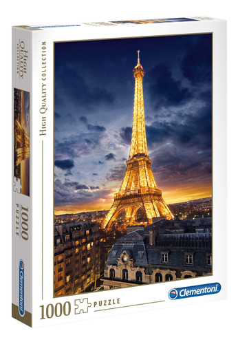 Imagen 1 de 2 de Rompecabezas Clementoni High Quality Collection Tour Eiffel 39514 de 1000 piezas