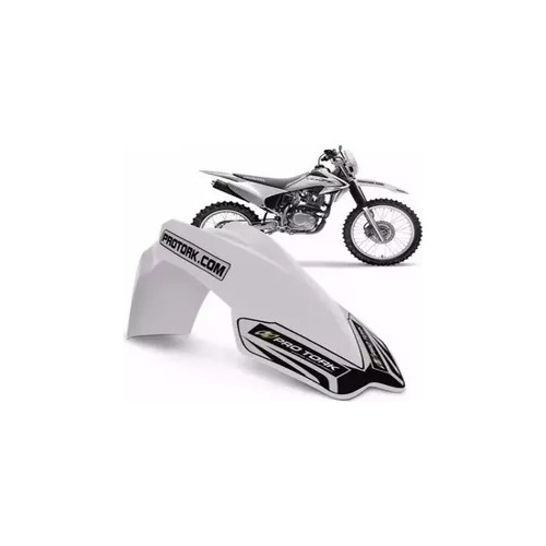 Guardabarro Enduro Universal Mx2 Blanco Protork Brapp Motos