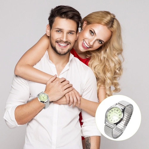 Hemobllo Reloj Casual Digital Luminoso Para Ancianos Banda