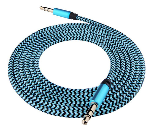 Imagen 1 de 10 de Cable Auxiliar Audio Reforzado 1 Metro Auto Calidad Gtia Ax