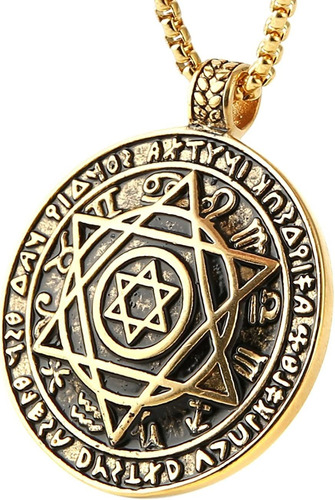 Talisman Seal Solomon Sixpointed 12   Pendant Collares ...