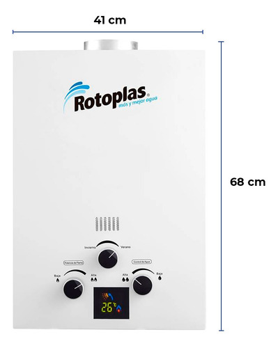 Terma A Gas Rotoplas Flaming Gn 6 L