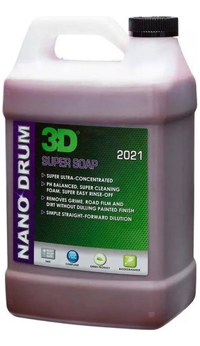 3d Shampoo Super Concentrado Nano Drum Super Soap 