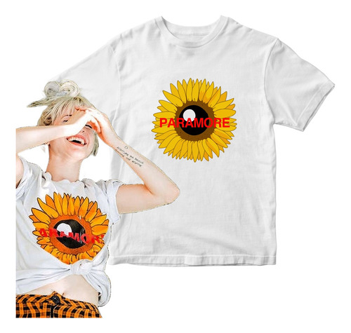 Remera Algodon Sin Género - Paramore Sunflower