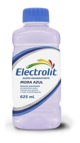 Electrolit Suero Rehidratante Sabor Mora Azul 625 Ml 12 Pack