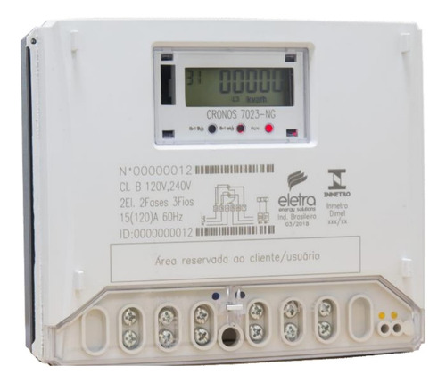22 Unid. Medidor Energia Bifasico Com Neutro 110v/220v 100a
