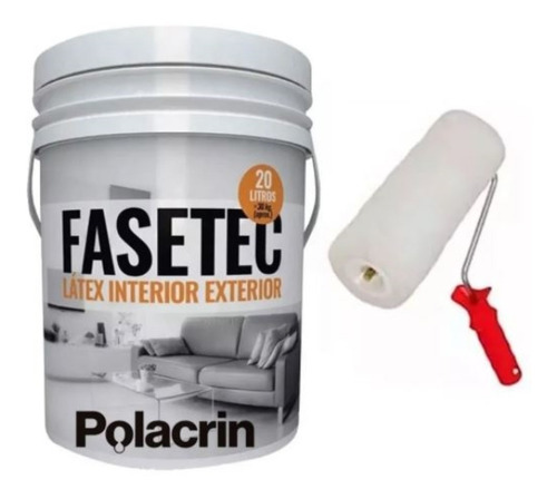 Imagen 5 de 10 de Pintura Latex Interior Exterior Fasetec Polacrin 20lt Blanca