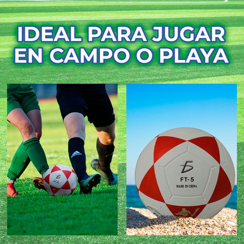 Balón Fútbol #5 Resistente Niños Adultos Deportivo Entreno