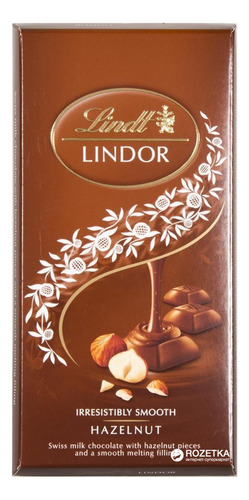 3x Chocolate Lindor Singles Avelã Lindt 100g