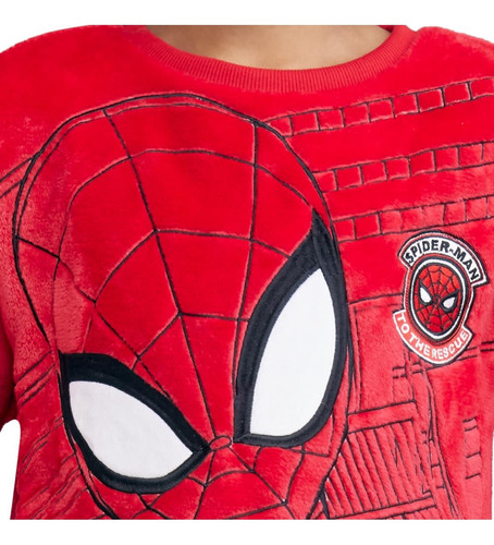 Pijama Spiderman Marvel Niños Felpa Suave