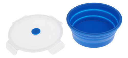 Cuenco Plegable De Silicona Azul De 400 Ml