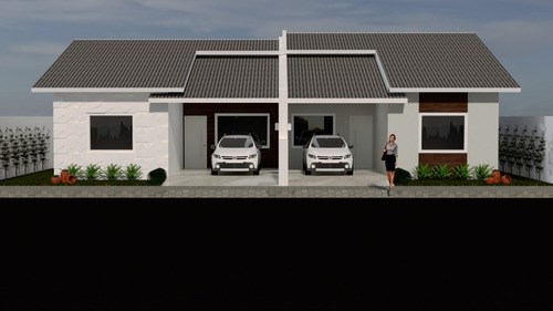 Imagem 1 de 4 de Planta De Casa Geminada - Projeto Arquitetônico Completo