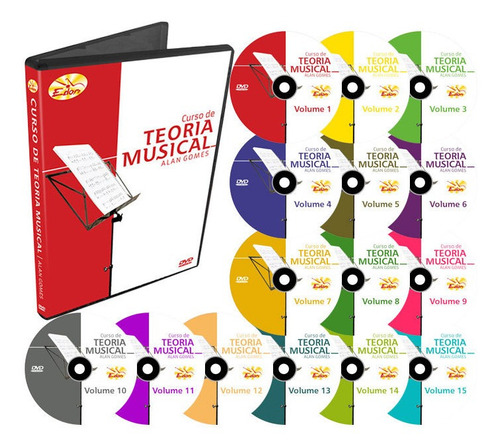 Coleção Curso De Teoria Musical 15 Dvds Edon