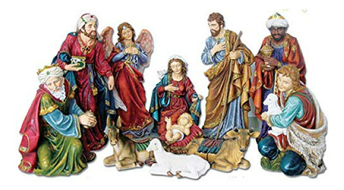 Woodington's Holy Family Belén Navideño De 8 Pulgadas, Juego