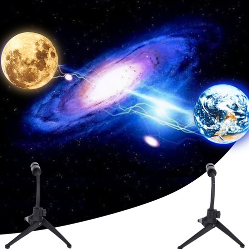 Lámpara Led De Proyección De Luna Y Tierra Lámpara