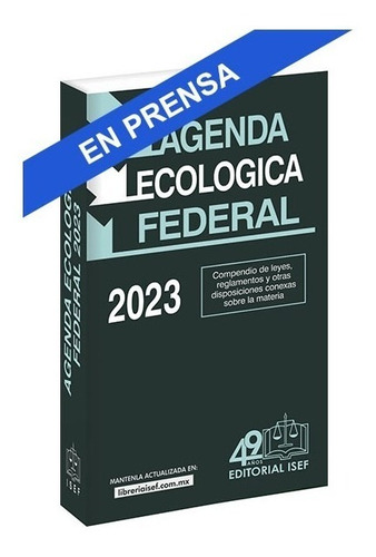 Agenda Ecológica Federal 2023 - Isef - Nuevo - Original