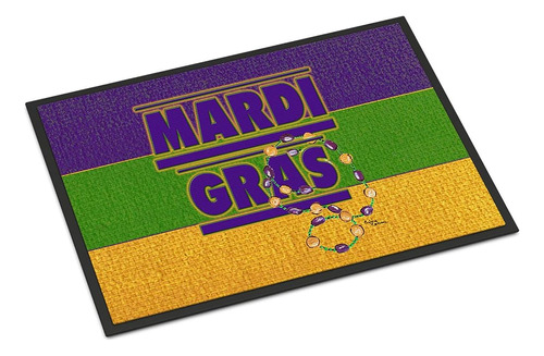 Caroline's Treasures 8388mat Mardi Gras Felpudo 18x27 Alfomb