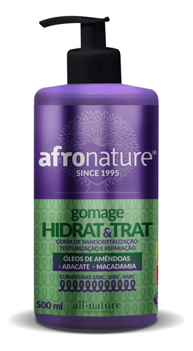 Gomage Hidrat & Trat Texturização De Cachos Afronature 500ml