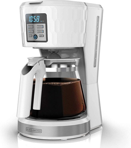 Cafetera Black+decker Cm1251w-la All White Programable Color Blanco