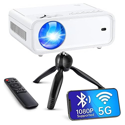Mini Proyector Wifi, Proyector De Video De 9000 Lúmen...