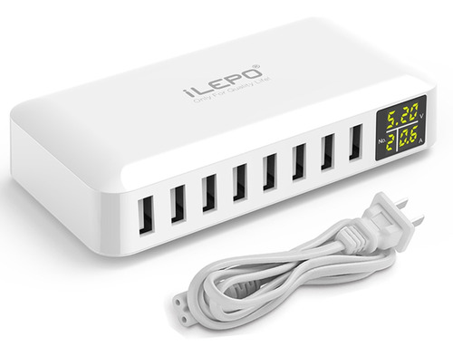 Hub Multi Elegante Del Puerto Del Cargador Usb 50w 8a De Los