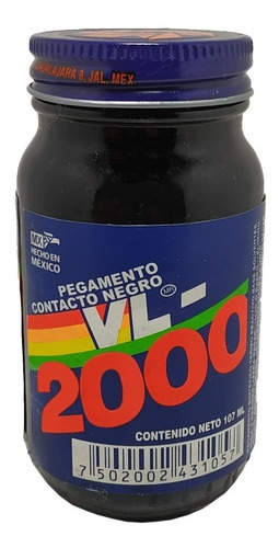 12 Pzas - Pegamento De Contacto Negro Vl2000 107ml (1/8)