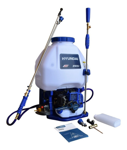 Fumigador A Gasolina Hyundai Capacidad 25 Litros Motor 2 Tiempos Color Azul