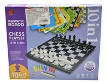 Comprar Juegos De Mesa 10 En 1 Con Ajedrez Magnético 29x24x5cm