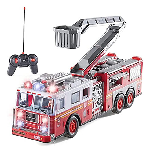 Prextex Camión De Bomberos Rc De Control Remoto - Camión De