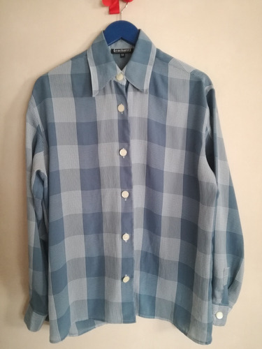 Camisa De Mujer Cacharel Mangas Largas De Seda Talle L