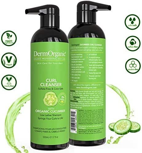 Shampoo Dermorganic Curl Com Pepino Orgânico - Sem Sulfato