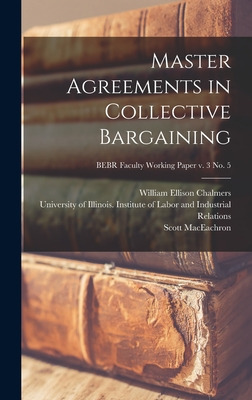 Libro Master Agreements In Collective Bargaining; Bebr Fa...