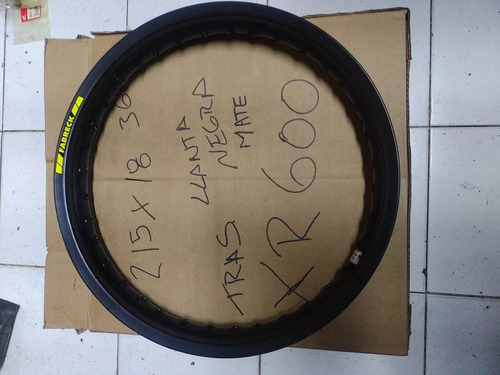 Llanta Trasera  Xr 600 Negro Mate 215 X 18 36 Rayos 