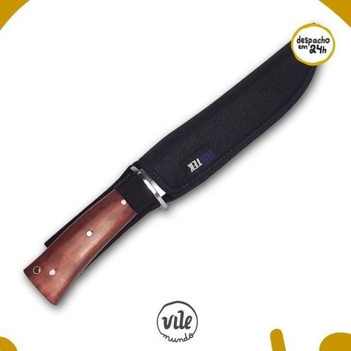 Imagem 2 de 3 de Faça De Caça Churrasco Lâmina Drop Aço Inox