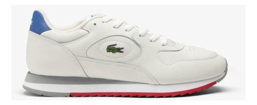 Zapatilla Hombre Lacoste Linetrack 124 1 Sma Off Wht/blu/red