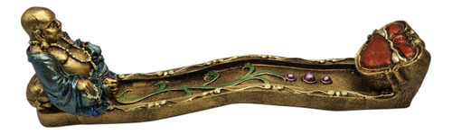 Porta Incienso De Buda 6cm Dorado Oscuro