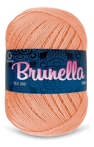Hilo 100% Algodón Natural Brunella X Ovillo Color Salmon 00328
