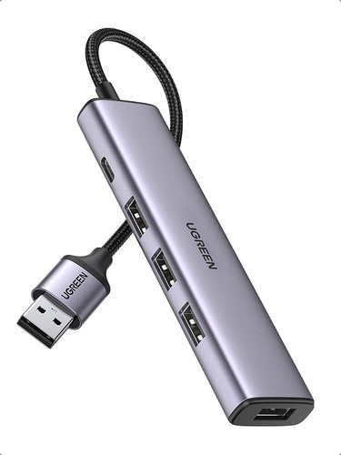 Hub 4 En 1 Usb A 3.0 Ugreen 4x Usb 3.0 1x Usb C Alimentador