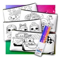 Comprar 25 Cartuchera Souvenir Para Pintar Personalizadas (3 Fibras)