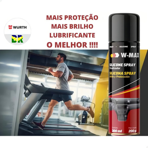 Spray de silicona para automóviles, 300 ml, aerosol de silicona Wurth/W-Max de alto rendimiento para cinta de correr, aerosol de silicona de alta calidad