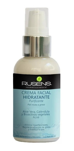 Imagen 1 de 5 de Crema Facial Purificante Rusens Antiacne 60ml Mixta Grasa