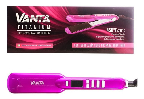 Vanta Titanium Planchita Para Pelo Alisado Profesional 450°f