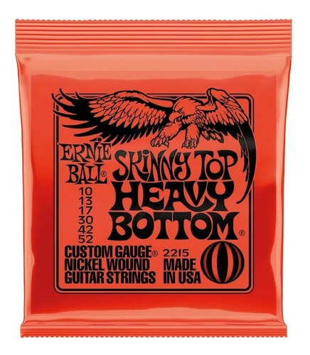 Cuerdas Ernie Ball para Guitarra eléctrica 10-52 Skinny Top Heavy Bottom 2215