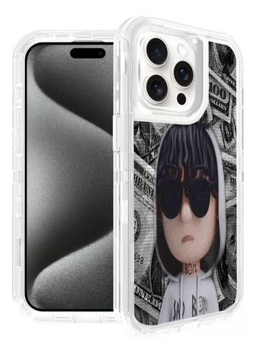 Funda Uso Rudo Tricapa Para Iphone (todos) Juniior H Juniior H Iphone 14