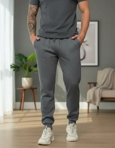 Calça Moletom Masculino Jogger Conforto Inverno Slim Bolso