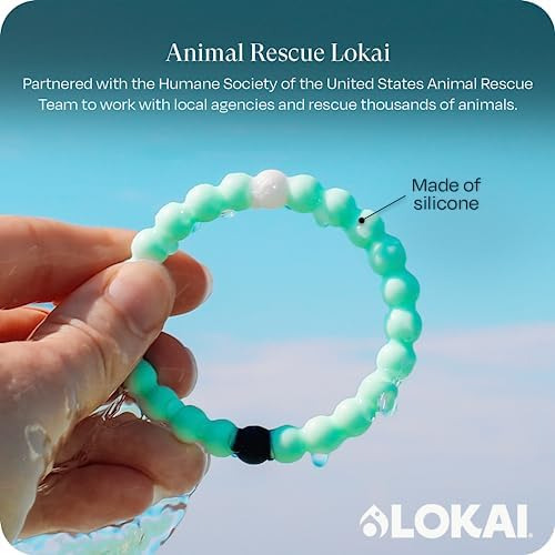 Lokai Pulsera De Silicona Con Cuentas Para Causa De Rescate