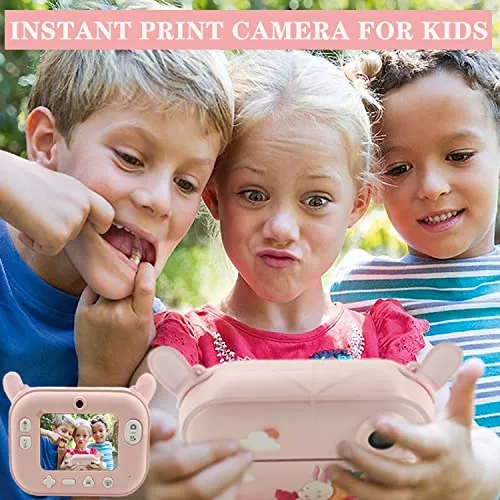 Cámara De Impresión Instantánea Sangrui Kids Con 12 Rollos D