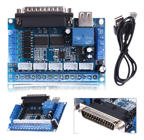 Mach3 Cnc 5 Axisstepping Conductor Del Motor Interfaz Adapta
