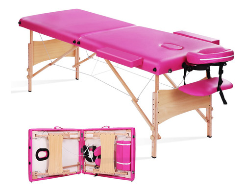 Mesa De Masaje Chrun Portable 2, Plegable, Madera, 225 Kg, C