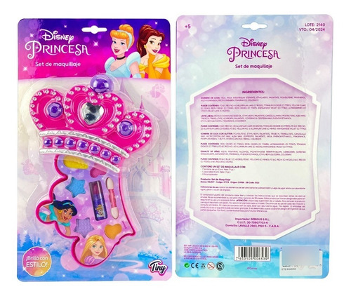 Set De Maquillaje Disney Princesa - Corona - Tiny E.full